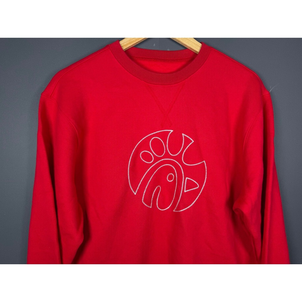 Chick-fil-A Oobe Red Crewneck Sweatshirt Embroidered Logo Size Medium